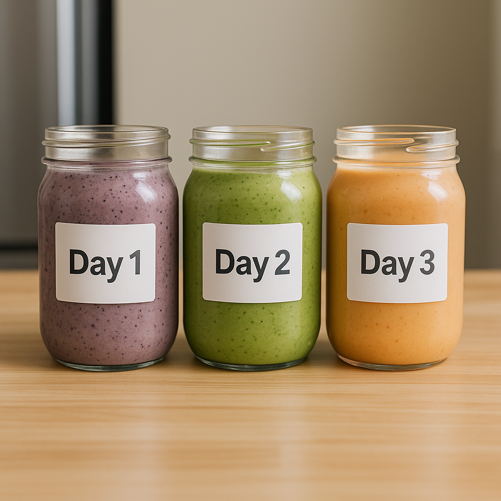 Smoothie meal prep jars Meal prep jars